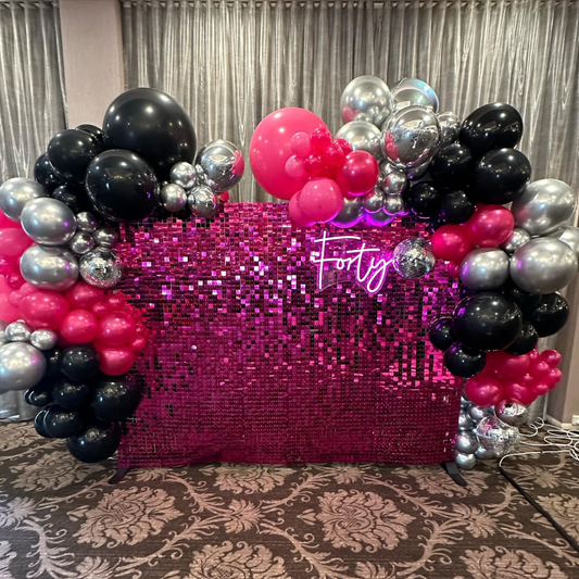 Shimmer Wall Hot Pink