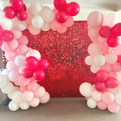 Shimmer Wall- Red